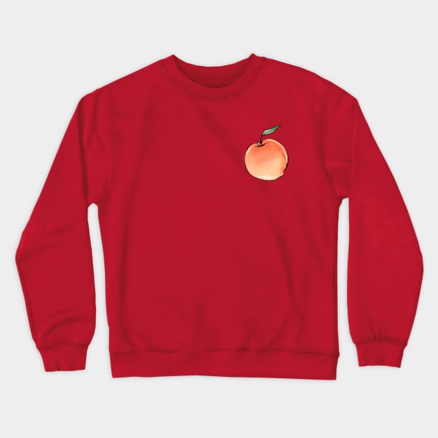 Peach Crewneck Sweatshirt by parkinart